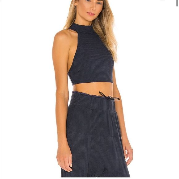 NWT Free People Can't Handle This Crop - Dark Navy - Picture 10 of 10